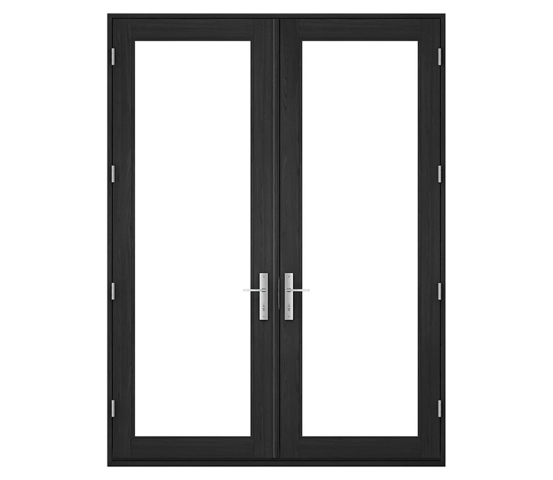 Pella Reserve Contemporary Wood Hinged Patio Door in Minot